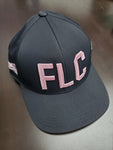 FLC Hats 2023 (light blue/white, white/blue, navy blue/orange, black/pink, grey/white)