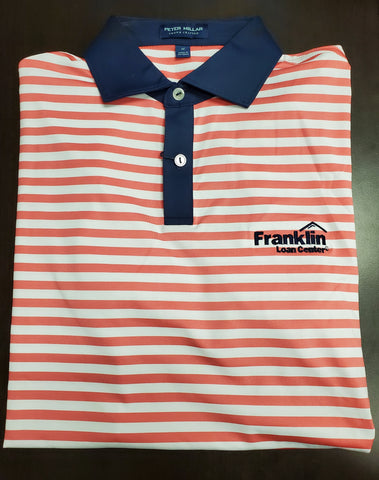 Peter Millar - Red & White Stripe Polo