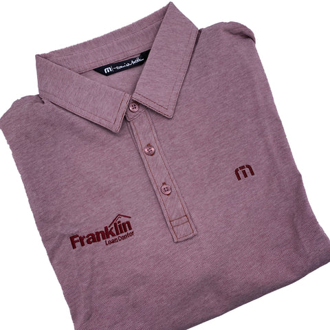 Travis Mathew Pin Stripe Mauve